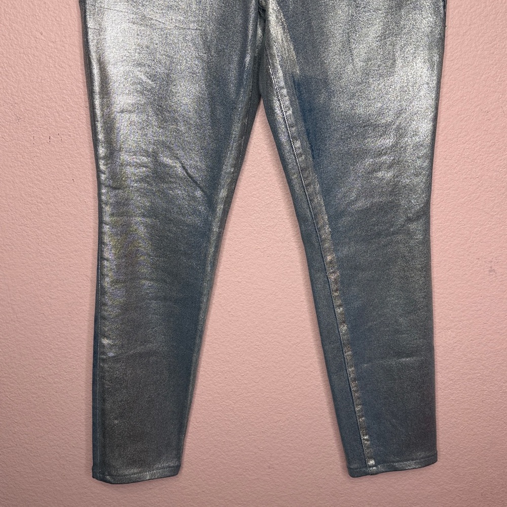 Good American Good Legs Coated Skinny Jean Indigo Silver03. Size 2/26 - Picture 3 of 10